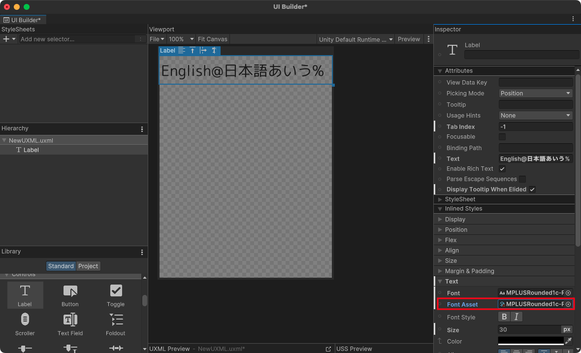 FontAsset適応結果