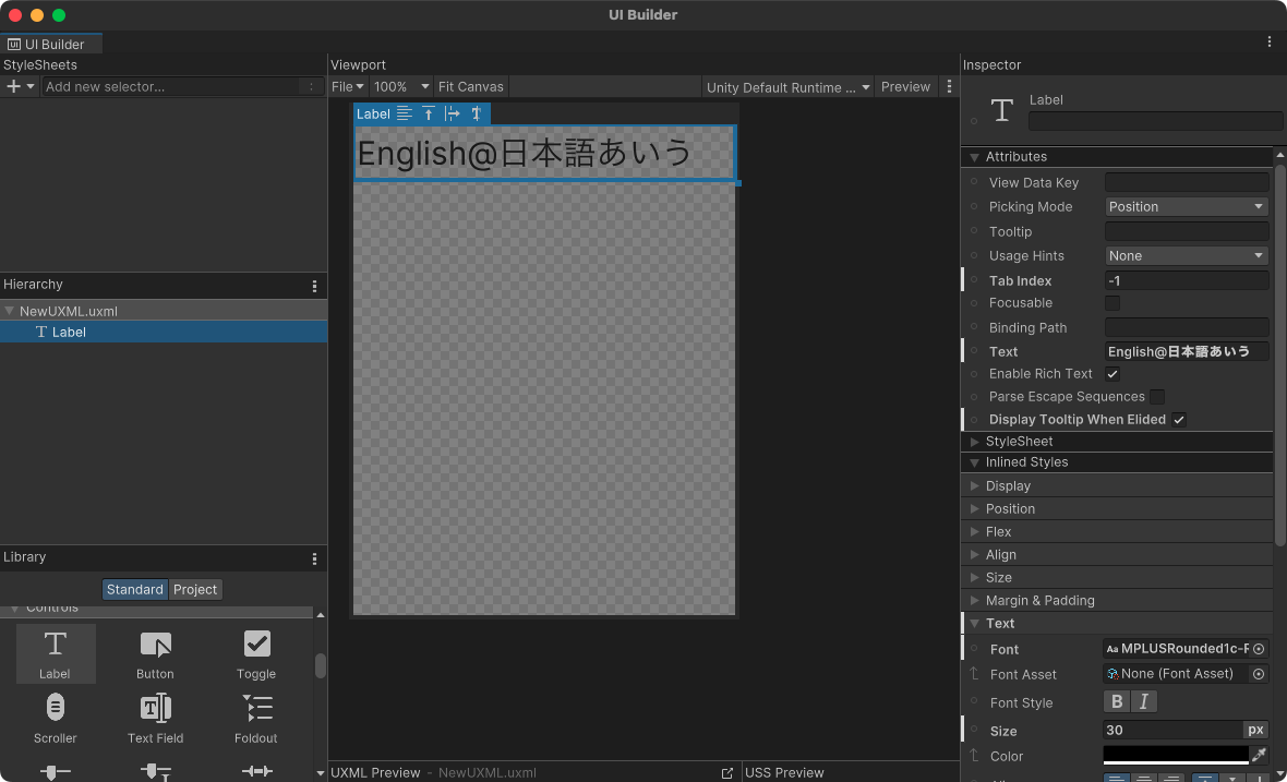 日本語フォントを設定した図